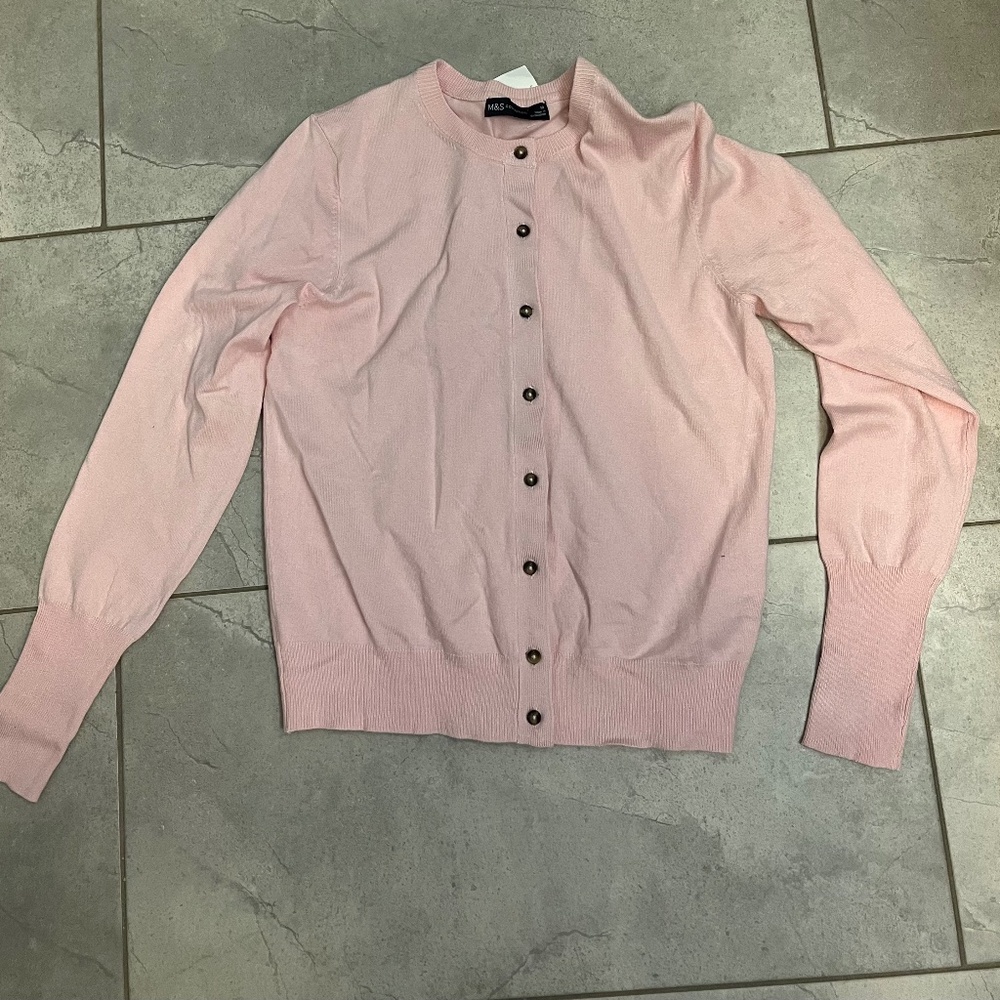 Pink cardigan NWOT
